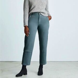 Everlane Utility Barrel Pants - dark teal - size 6